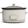 BELLA 6 Qt Programmable Slow Cooker, Ceramic Nonstick Coating, Adjustable Temperature, Dishwasher Safe, Stoneware Pot & Tempered Glass Lid – Open Box