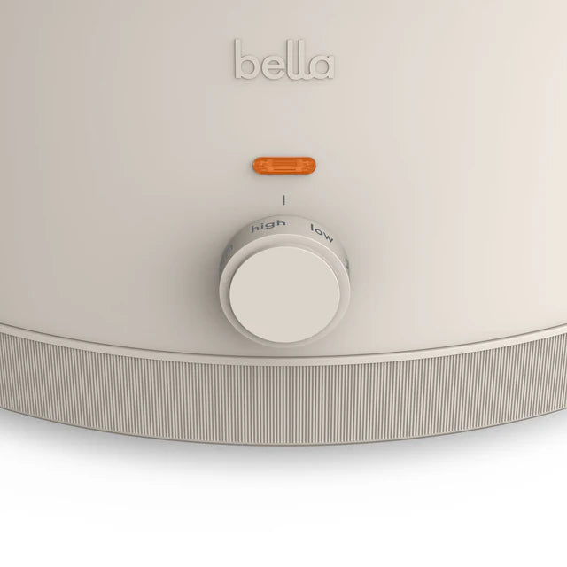 BELLA 6 Qt Programmable Slow Cooker, Ceramic Nonstick Coating, Adjustable Temperature, Dishwasher Safe, Stoneware Pot & Tempered Glass Lid – Open Box