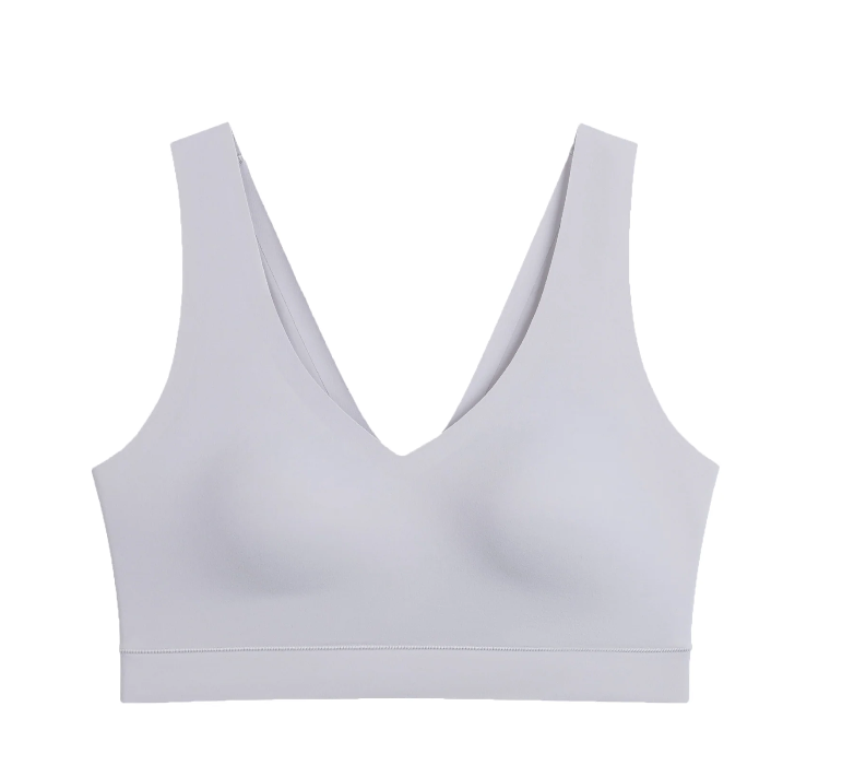 Floatley Cozy Bra Comfort Wirefree Full Coverage Seamless Bra with Embedded Pad for Women (Large, Pastel Easter Egg)