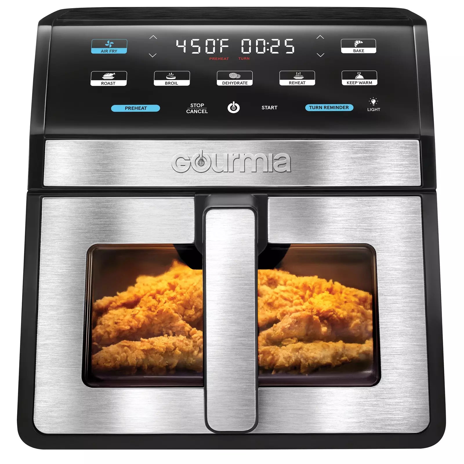 Gourmia 8-Qt / 7.6L Digital Air Fryer, Front-Door Style – Open Box