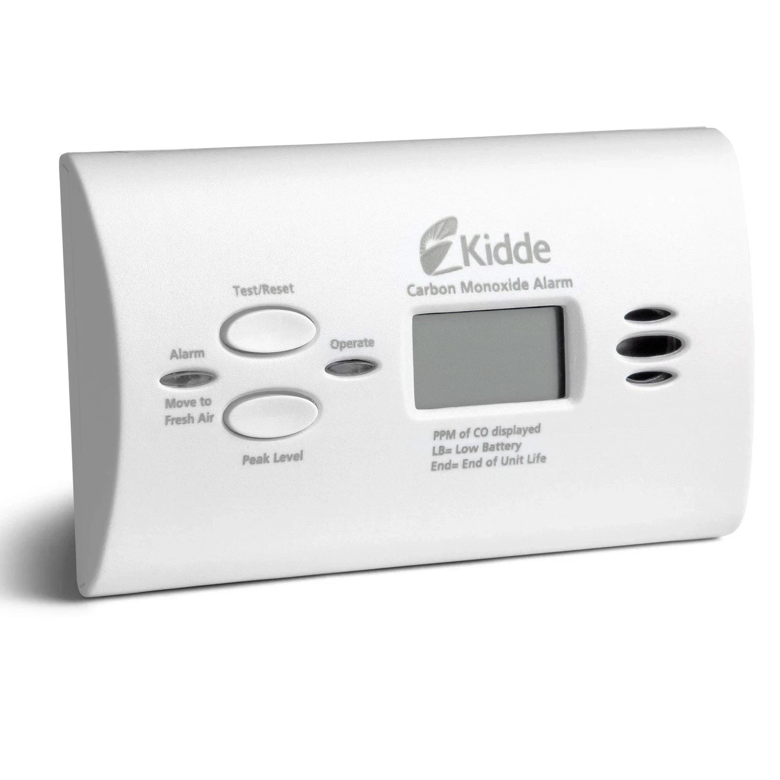 Kidde Carbon Monoxide Detector, AA Battery-Powered CO Alarm with LEDs, Test-Reset Button, Low Battery Indicator, Portable