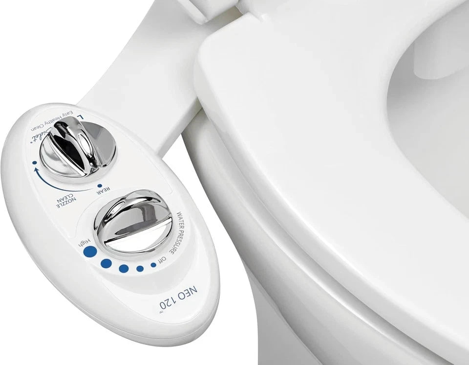 LUXE Bidet NEO 120 Single Nozzle, Self-Cleaning, Non-Electric Bidet Attachment