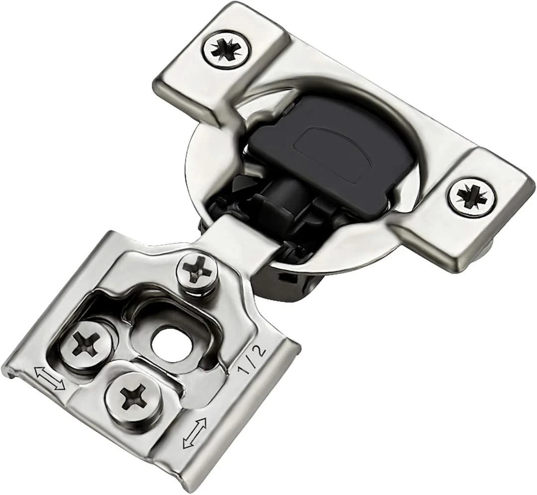 Ravinte 60 Pack 30 Pairs 1/2 Inch Overlay Soft Close Hinges for Kitchen Cabinet