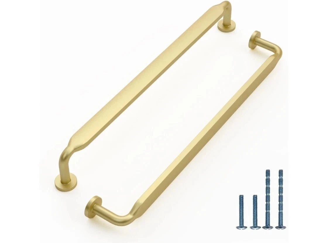 10 Pack 7.5 Inch(192mm) Brushed Gold Cabinet Pulls