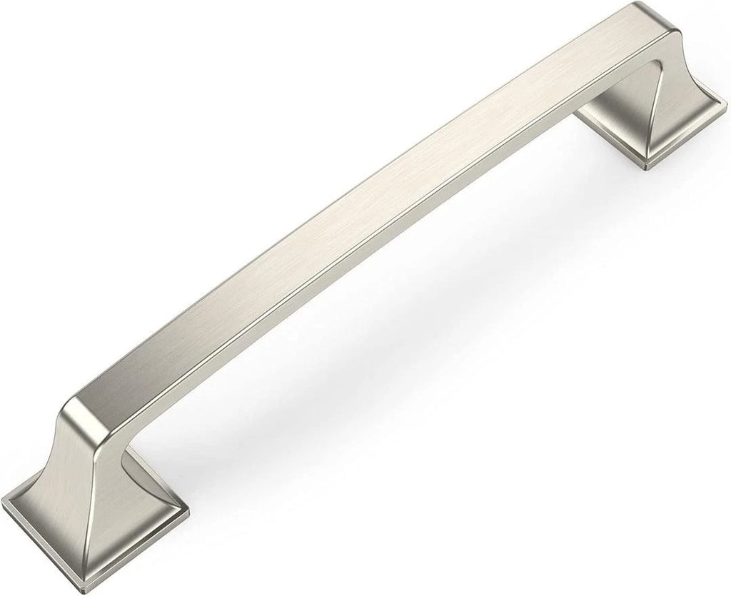Amerdeco 6 Pack Brushed Satin Nickel 5 Inch 128mm Hole Centers Kitchen Cabine...