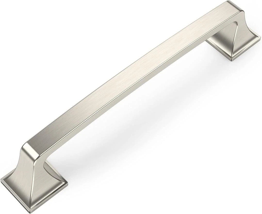 Amerdeco 6 Pack Brushed Satin Nickel 5 Inch 128mm Hole Centers Kitchen Cabine...