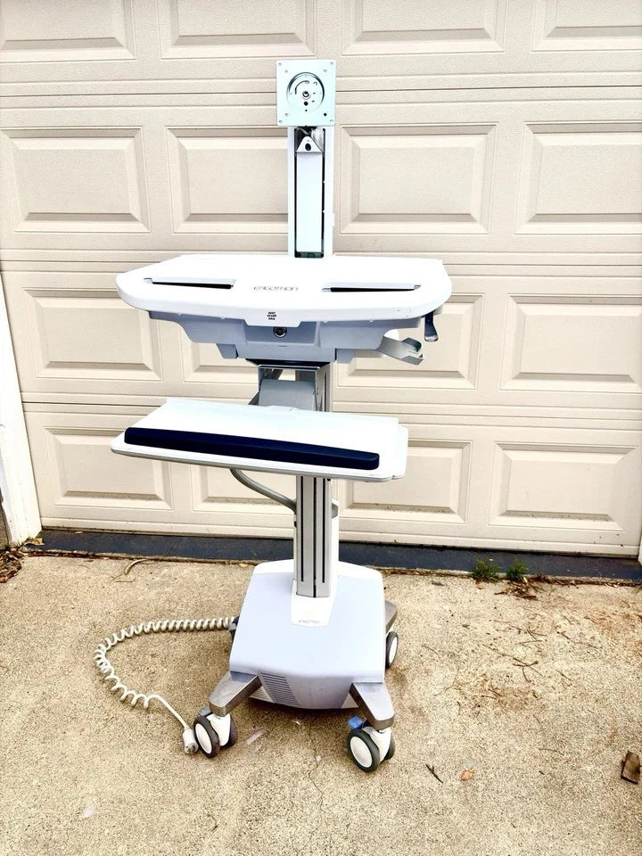 Ergotron StyleView SV42 Powered Medical Computer Cart LiFe Battery TESTED