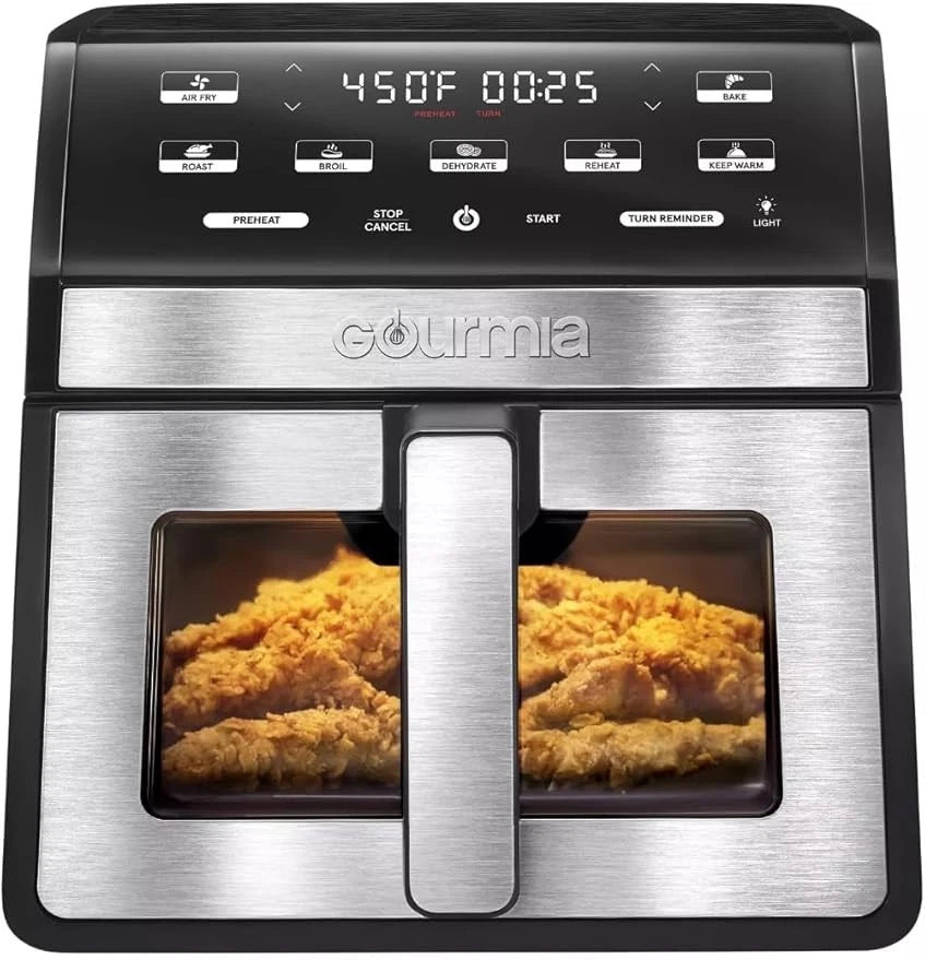 Gourmia 8-Qt / 7.6L Digital Air Fryer, Front-Door Style – Open Box