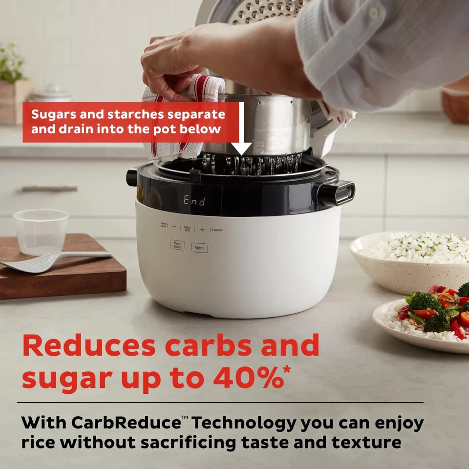 Instant Rice & Grain Multi-Cooker, 12-Cup, CarbReduce Technology – Open Box