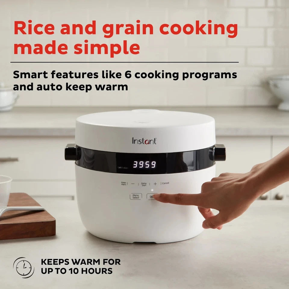 Instant Rice & Grain Multi-Cooker, 12-Cup, CarbReduce Technology – Open Box