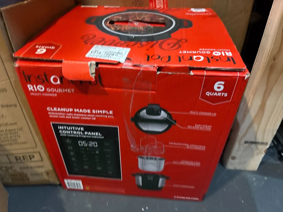 Instant Pot Rio Gourmet Multi-Cooker, 6 Quart – Open Box
