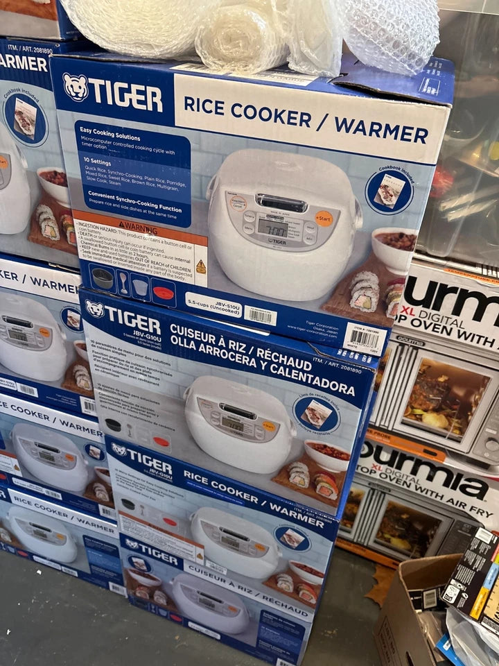 Tiger Rice Cooker & Warmer JBV-G10U, 5.5-Cup – Open Box