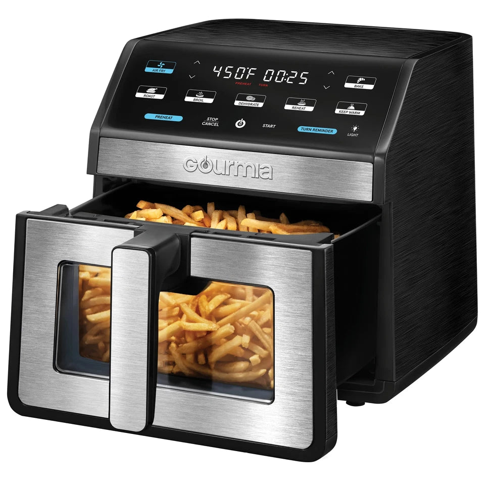 Gourmia 8-Qt / 7.6L Digital Air Fryer, Front-Door Style – Open Box
