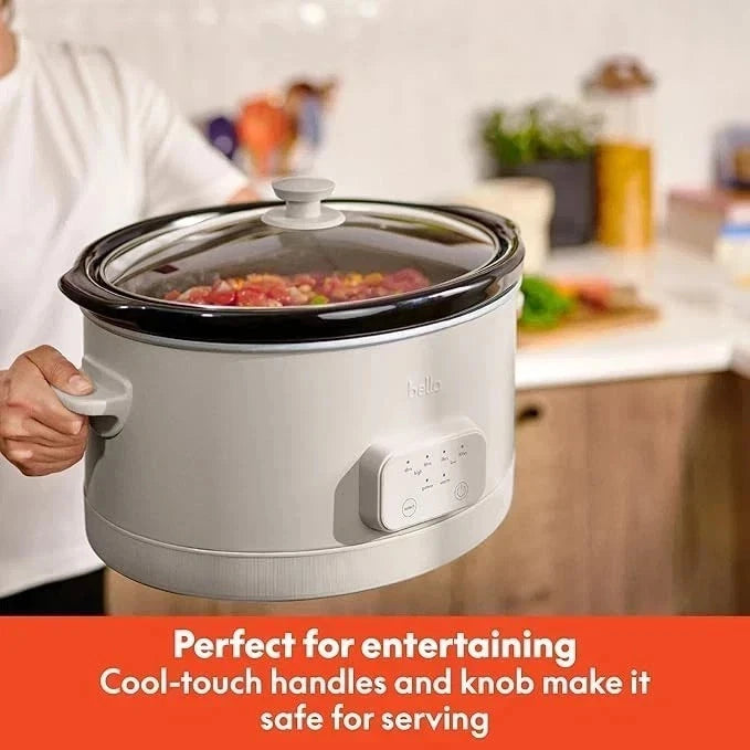 BELLA 6Qt & 2Qt Programmable Nonstick Slow Cooker Set