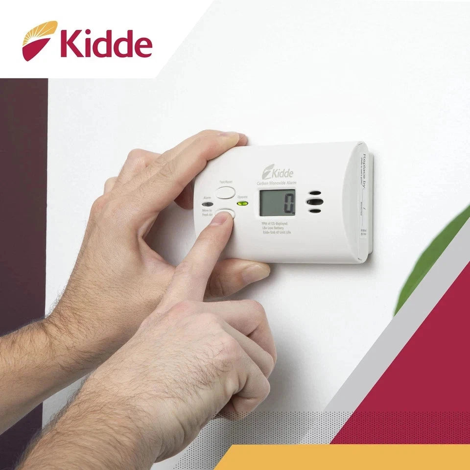 Kidde Carbon Monoxide Detector, AA Battery-Powered CO Alarm with LEDs, Test-Reset Button, Low Battery Indicator, Portable
