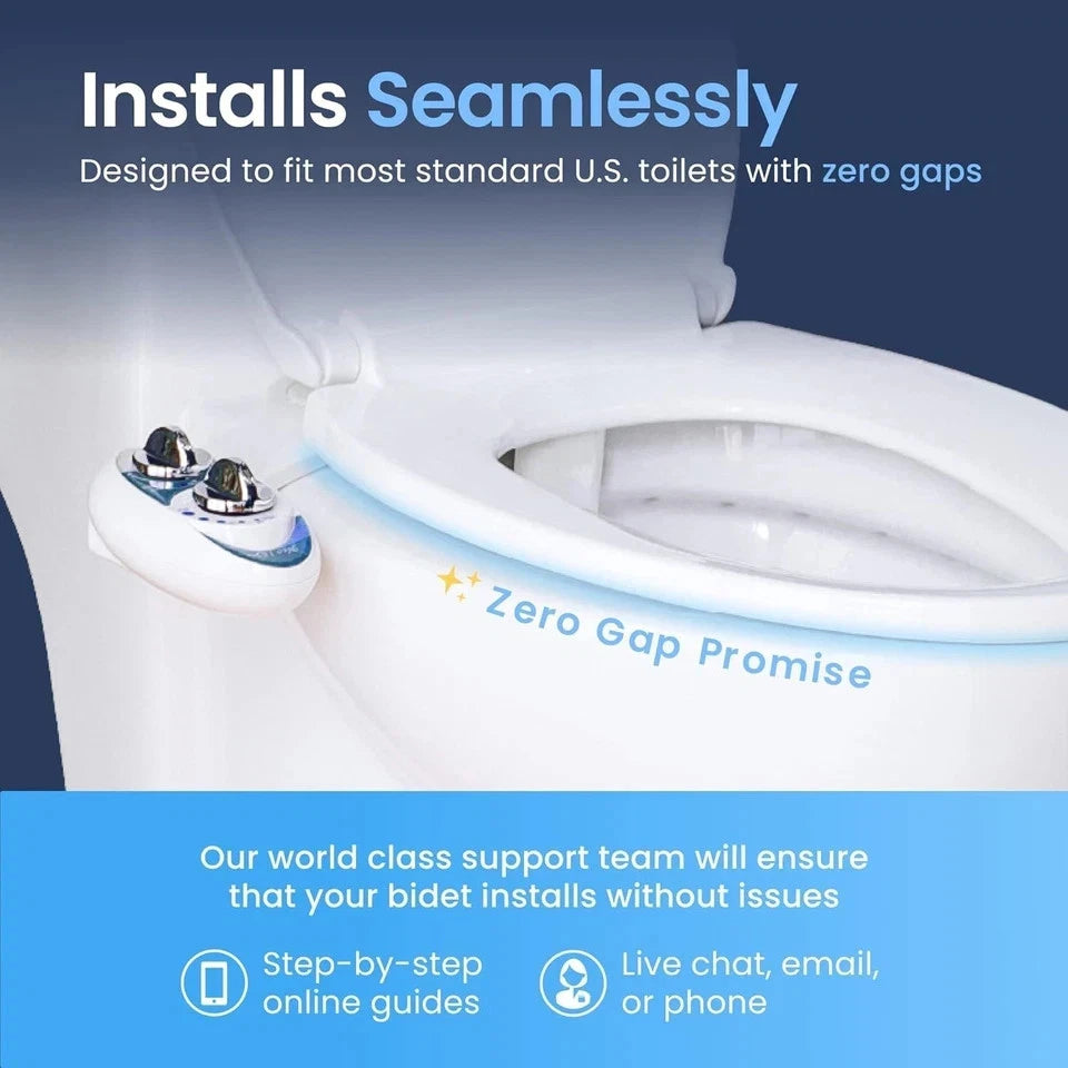 LUXE Bidet NEO 120 Single Nozzle, Self-Cleaning, Non-Electric Bidet Attachment