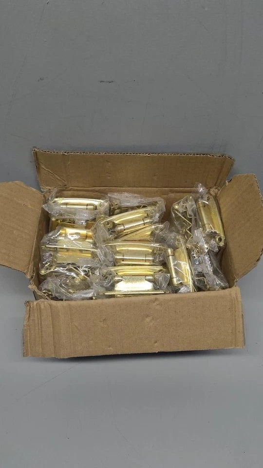 60 Packs (30 Pairs) 3/8" Inset Gold Cabinet Hinge,Self Closing Hinges