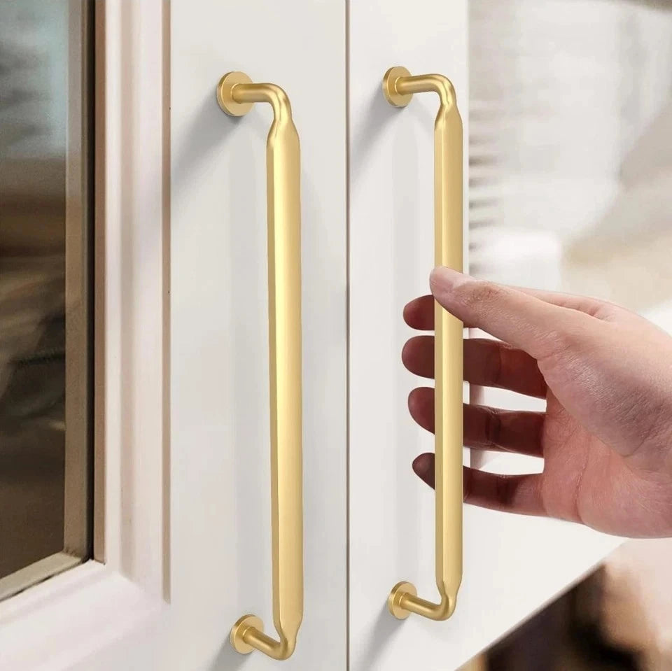 10 Pack 7.5 Inch(192mm) Brushed Gold Cabinet Pulls