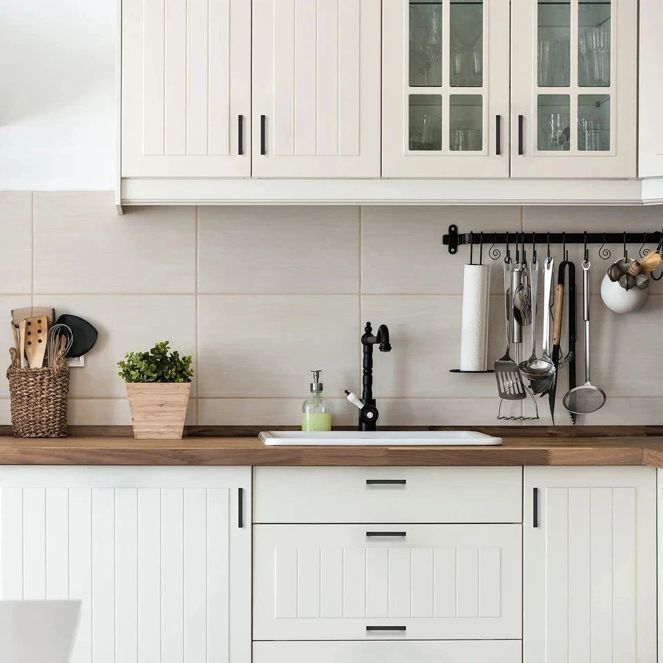 Ravinte 25 Pack 4 Inch Kitchen Square Cabinet Handles Matte Black Cabinet Pulls