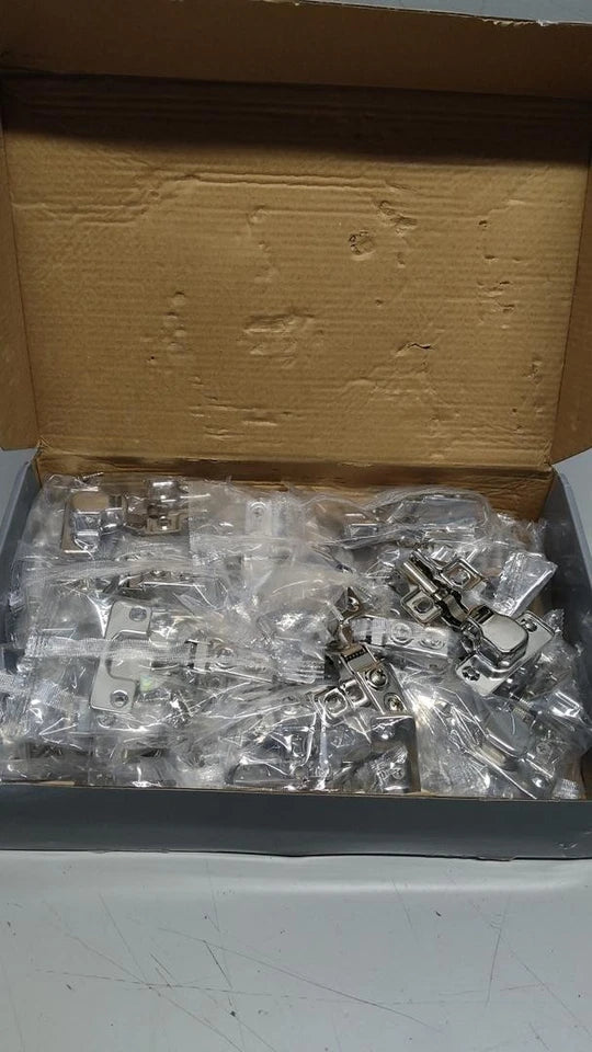 Cabinet Hinges - 24 Pack for 1/2 inch Overlay Cabinet, Face Frame Concealed 105D