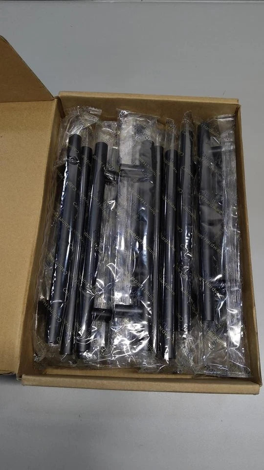 24 Pack 7.38" Cabinet Pulls Matte Black Stainless Steel Kitchen Cupboard Hand