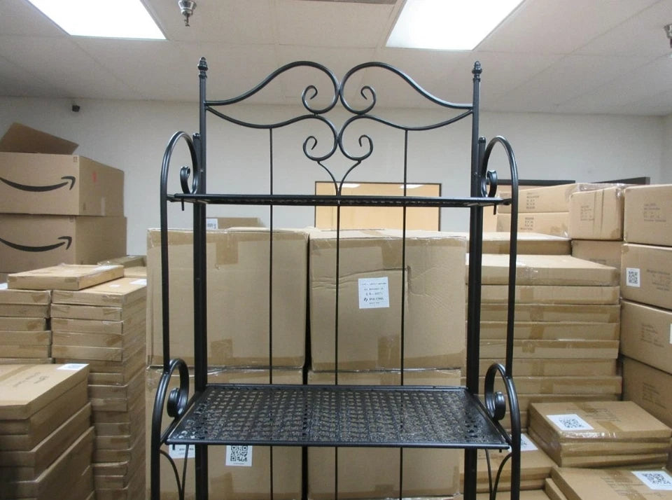 Metal Foldable 3-Tier Plant & Home Décor Display Stand Rack / Book Shelf