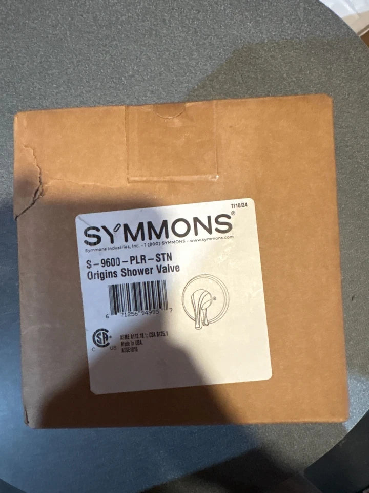 Symmons S-9600-PLR-STN Origins 1-Handle Shower Faucet System, Satin Nickel
